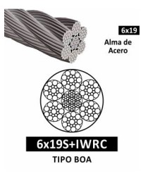 CABLE DE ACERO TIPO BOA - JCM STEEL