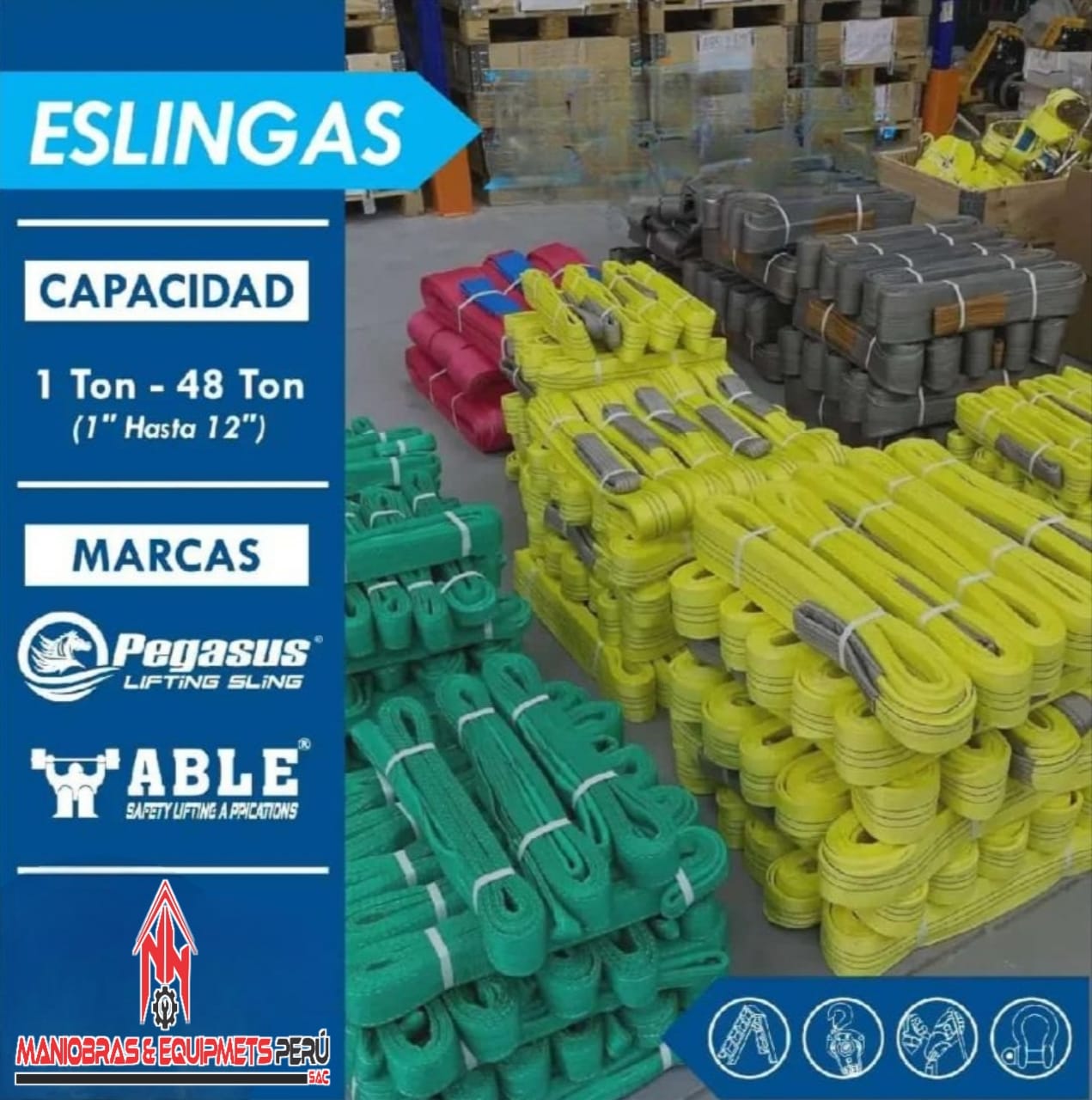 ESLINGAS (1" HASTA 12")