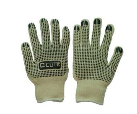 Guante de Hilo C/Ptos de PVC en Palma y Dorso