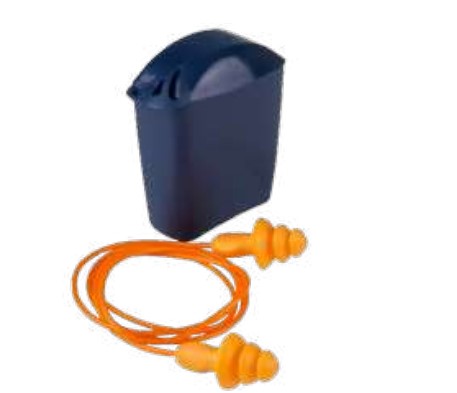 Tapones Auditivos 1271 Espuma Naranja 24 DB C/Cordon CJ Plastic (Caja x 50) - 7007109108