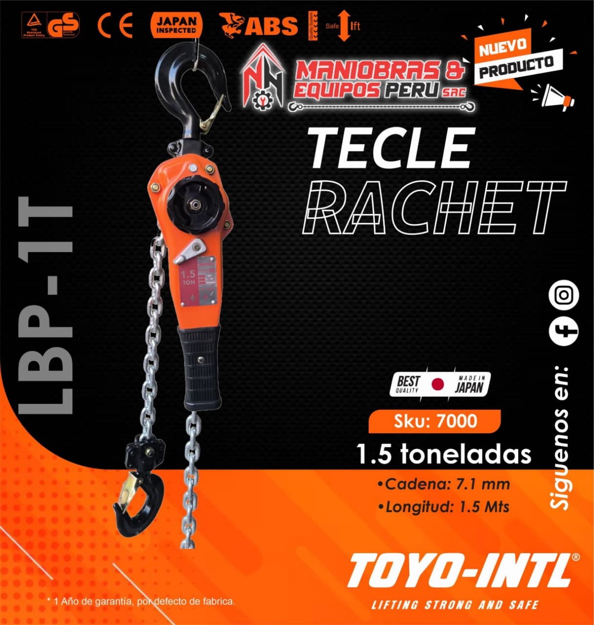 TECLE RATCHET MARCA TOYO