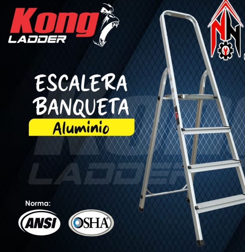 ESCALERA BANQUETA DE ALUMINIO