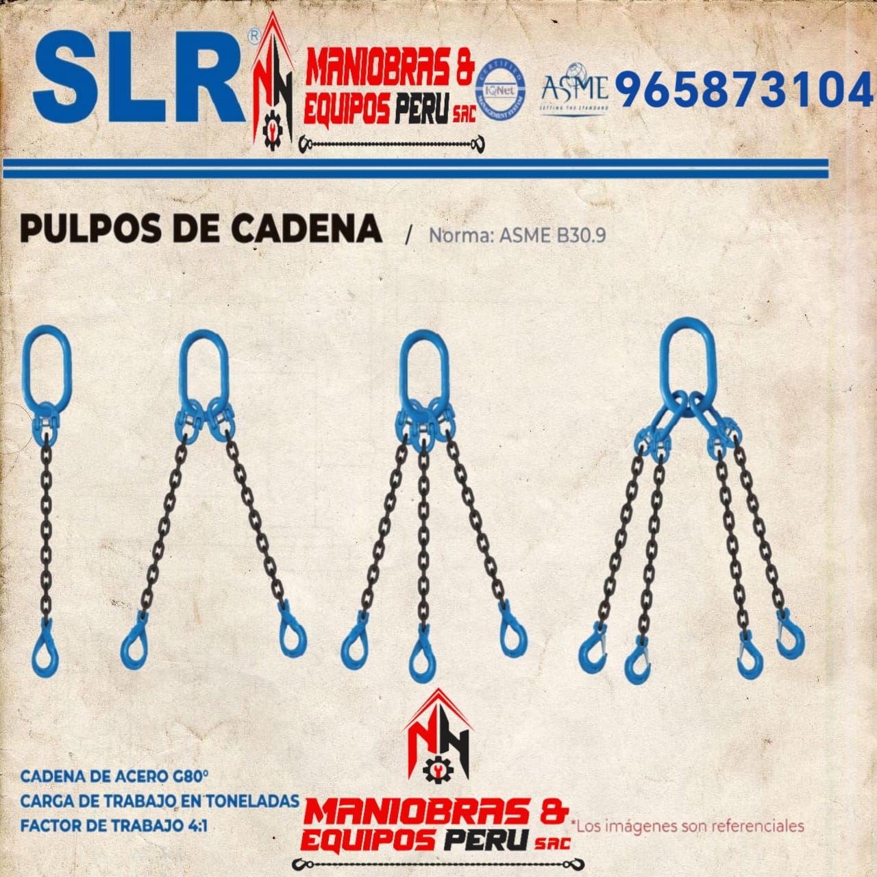 Pulpos de Cadena - Norma:ASMEB30.9